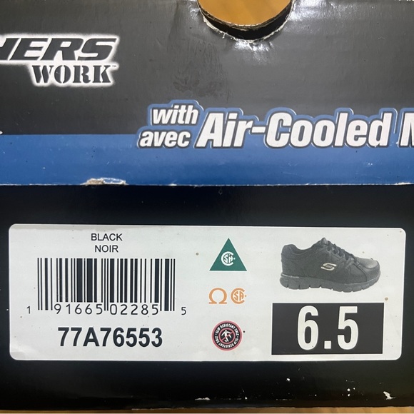 Black Skechers Work Safety Shoes - US 6.5 - Picture 14 of 15